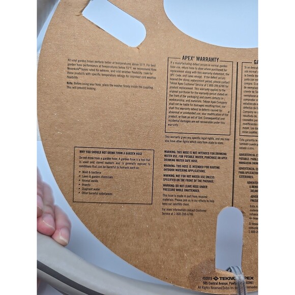 Apex Hose Reel Leader Hose for Hose Reel Male Connector 6' - Picture 6 of 6